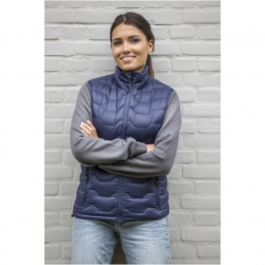 Logo trade business gift photo of: Epidote women's GRS recycled insulated down bodywarmer